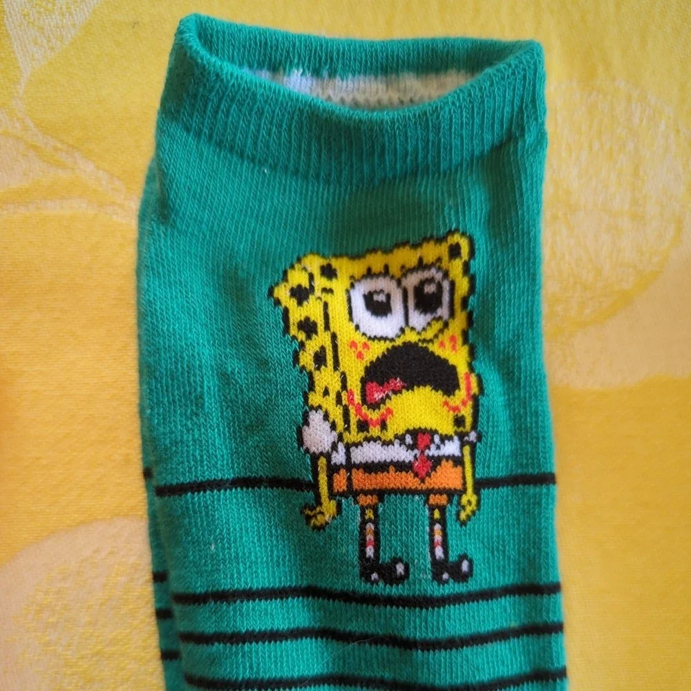 Nickelodeon SpongeBob‎ 90's Characters Socks Mens Size 6 - 12 NEW